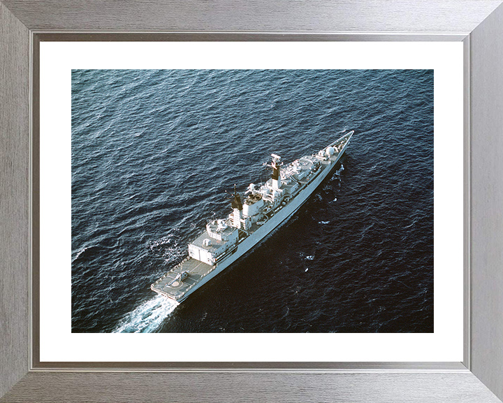 HMS Cumberland (F85) Royal Navy Type 22 Frigate At Sea 1991 Photo Print Wall Art Decor Posters, Prints, & Visual Artwork Hampshire Prints 10 x 8 Silver Frame Yes