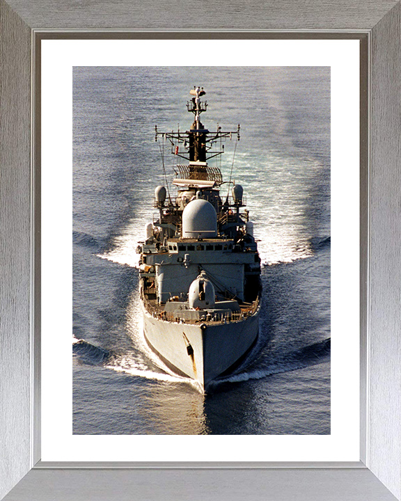 HMS York (D98) - Arabian Sea 2002 - Royal Navy Type 42 Destroyer Photo Print Wall Art Naval Decor UK Posters, Prints, & Visual Artwork Hampshire Prints 10 x 8 Silver Frame Yes