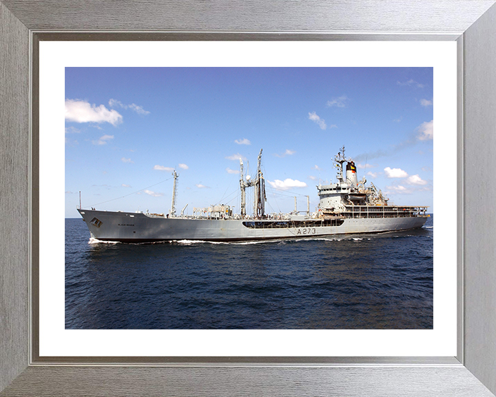 RFA Black Rover (A273) Photo Print - At Sea 2005 - Royal Fleet Auxiliary Rover Class Tanker Posters, Prints, & Visual Artwork Hampshire Prints 10 x 8 Silver Frame Yes