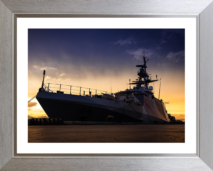 HMS Tamar (P233) Photo Print - Palawan 2022 - Royal Navy River Class Patrol Vessel Hampshire Prints 10 x 8 Silver Frame Yes