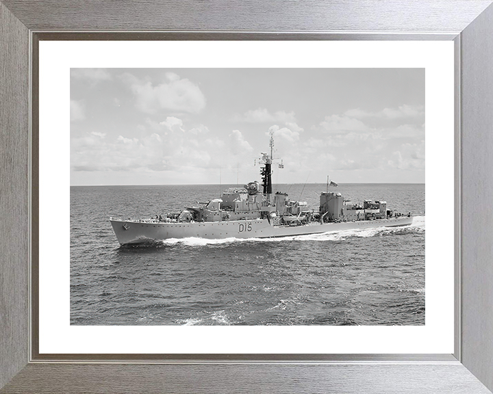 HMS Cavendish (D15) Royal Navy C Class Destroyer Underway Photo Print Wall Art Decor Posters, Prints, & Visual Artwork Hampshire Prints 10 x 8 Silver Frame Yes