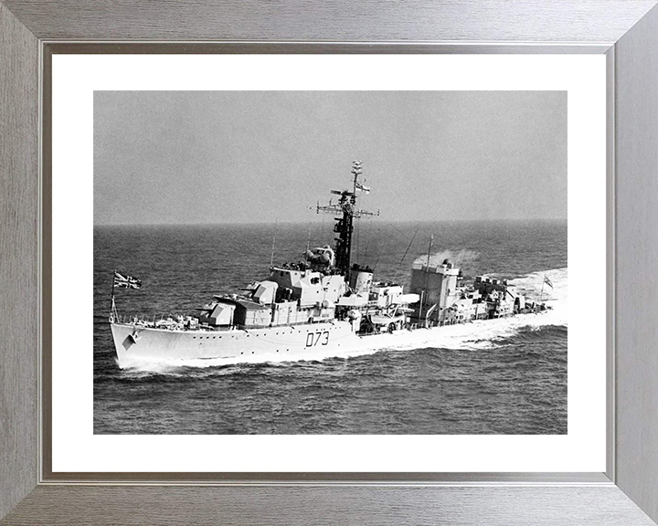 HMS Cavalier (D73) Royal Navy C Class Destroyer Port Side Photo Print Wall Art Decor Posters, Prints, & Visual Artwork Hampshire Prints 10 x 8 Silver Frame Yes