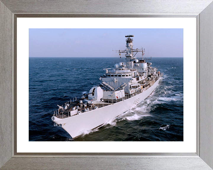 HMS Argyll (F231) Photo Print - Middle East 2009 - Royal Navy Type 23 Frigate Hampshire Prints 10 x 8 Silver Frame Yes