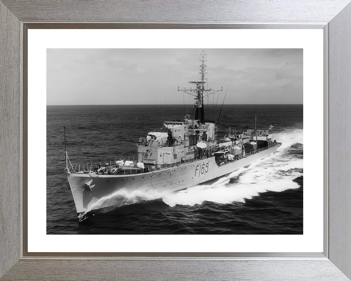 HMS Paladin (F169) Photo Print - At Sea - Royal Navy Type 16 Frigate Hampshire Prints 10 x 8 Silver Frame Yes