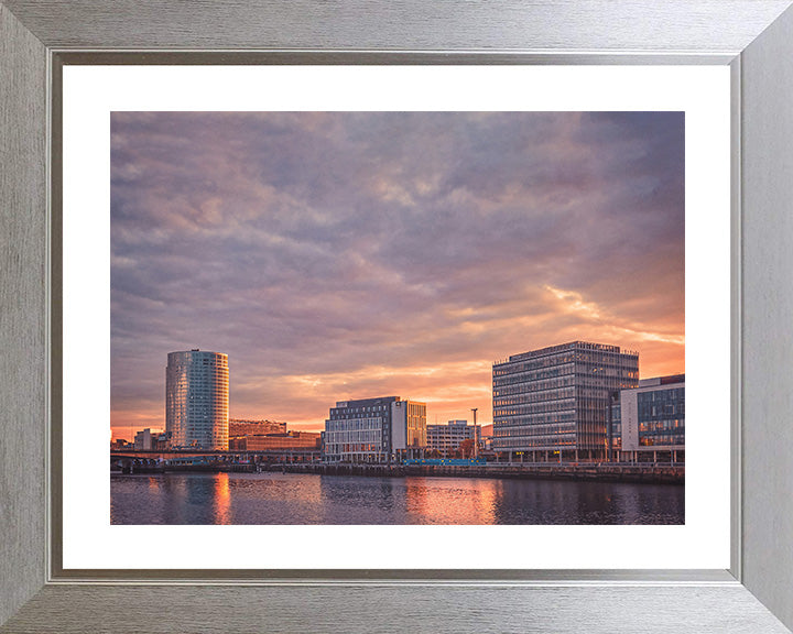 Titanic Quarter Belfast Northern Ireland at sunset Photo Print - Canvas - Framed Photo Print - Hampshire Prints