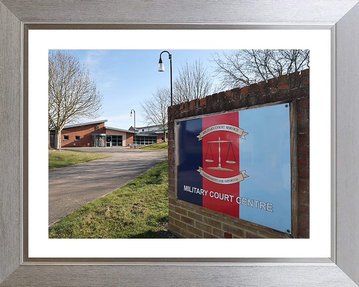 Bulford Military Court Centre Photo Print - British Army - Royal Navy - RAF Hampshire Prints 10 x 8 Silver Frame Yes