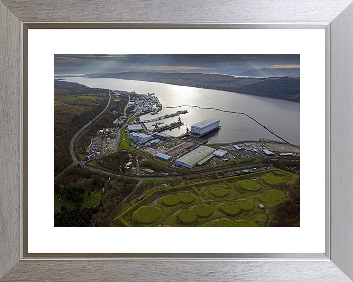 HMNB Clyde (HMS Neptune) Faslane Photo Print | Framed Print | Aerial Photo | Royal Navy Hampshire Prints