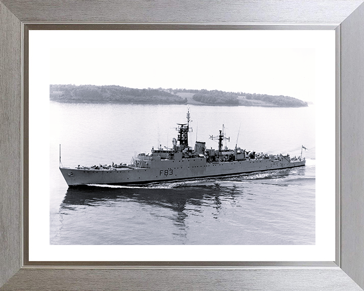 HMS Ulster (F83) Photo Print- Plymouth Sound 1969 - Royal Navy Type 15 Frigate