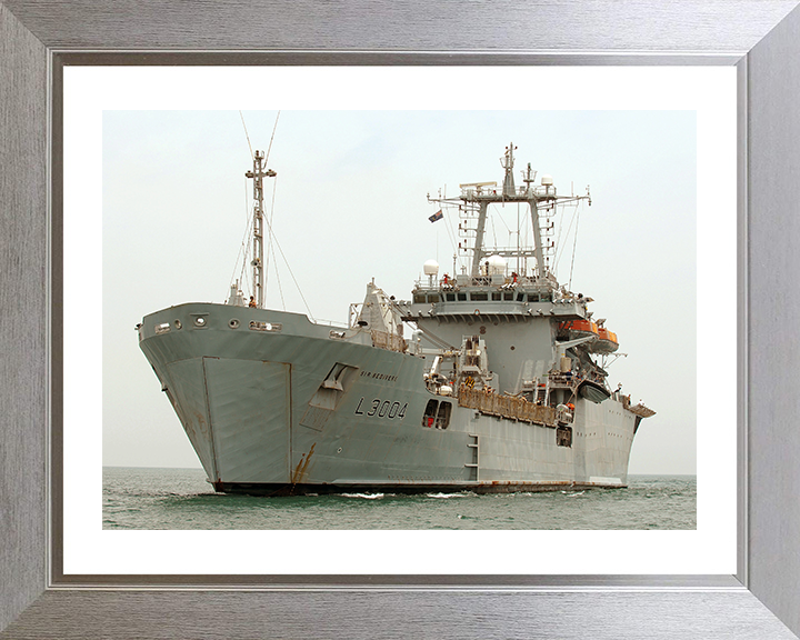 RFA Sir Bedivere (L3004) Photo Print - Arabian Gulf 2007 - Royal Fleet Auxiliary Round Table Class Ship Posters, Prints, & Visual Artwork Hampshire Prints 10 x 8 Silver Frame Yes
