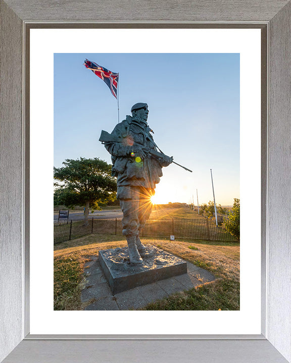 The "Yomper" Royal Marine statue at the Royal Marines museum Photo Print or Framed Photo Print