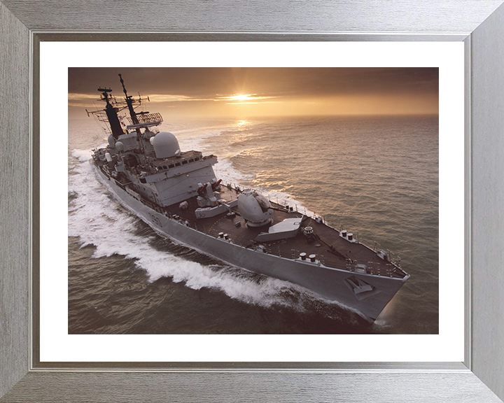 HMS Southampton (D90) Photo Print - At Sunset 2007 - Royal Navy Type 42 Destroyer