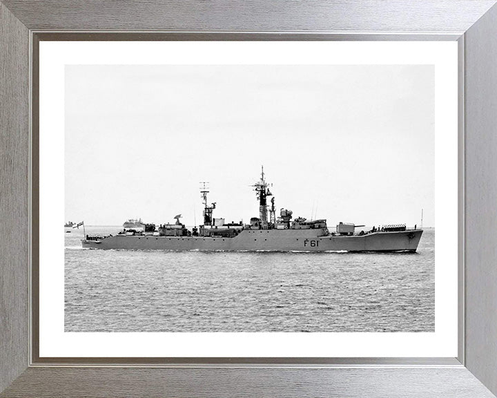 HMS Llandaff F61 Royal Navy Salisbury class Frigate Photo Print or Framed Print - Hampshire Prints