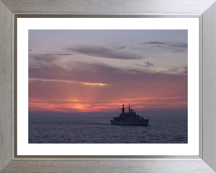 HMS Newcastle (D87) Photo Print - At Sunset 2000 - Royal Navy Type 42 Destroyer