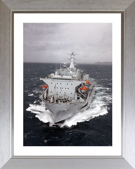 RFA Argus (A135) Photo Print - At Sea 2009 - Royal Fleet Auxiliary Casualty Class Ship Posters, Prints, & Visual Artwork Hampshire Prints 10 x 8 Silver Frame Yes