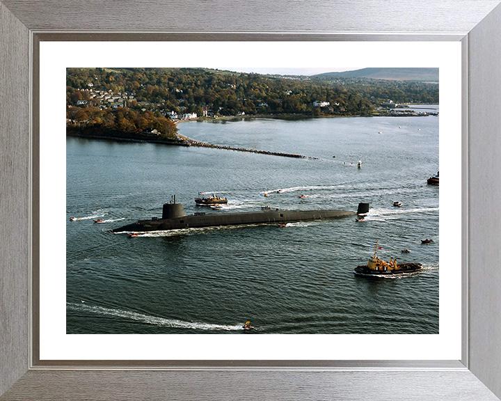 HMS Vanguard (S28) Photo Print - Gareloch 1992 - Royal Navy Vanguard Class Submarine