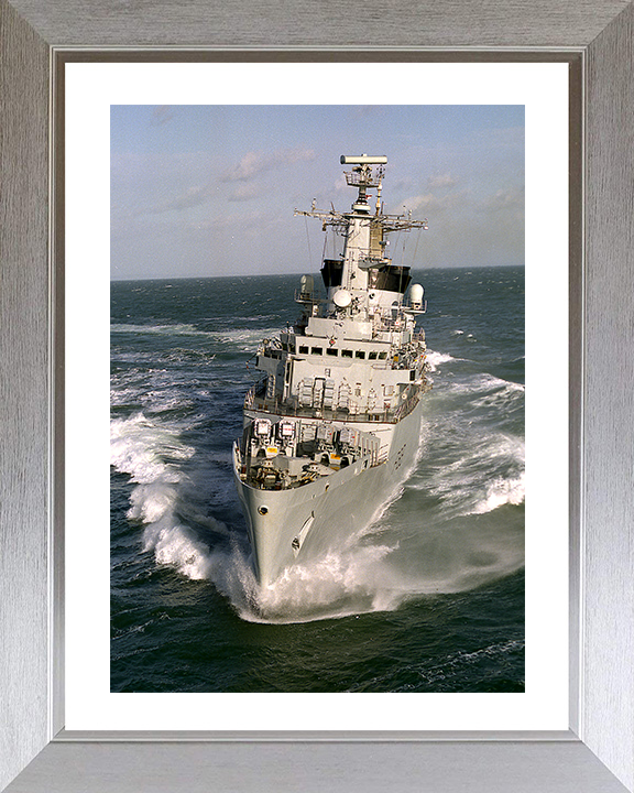 HMS Broadsword (F88) Photo Print - Bow View at Sea - Royal Navy Type 22 Frigate