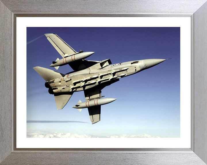 RAF Tornado F3 In Flight 2004 Photo Print - Royal Air Force Aircraft Posters, Prints, & Visual Artwork Hampshire Prints 10 x 8 Silver Frame Yes