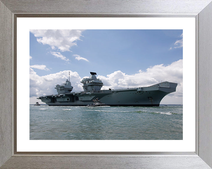 HMS Prince of Wales R09 Royal Navy Queen Elizabeth Class Aircraft Carrier Photo Print or Framed Print - Hampshire Prints