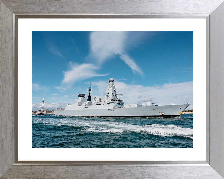 HMS Dauntless D33 Type 45 Destroyer 22 April 2025 Exiting Portsmouth