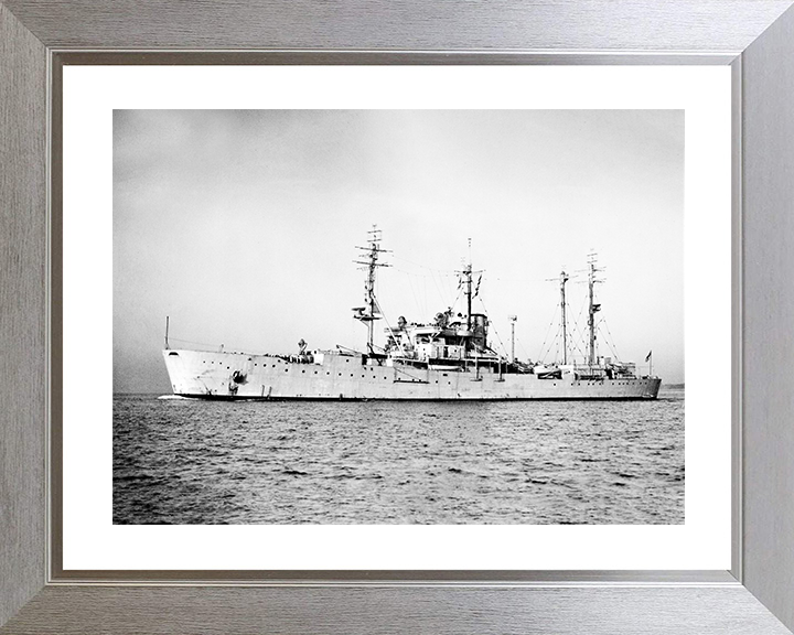 HMS Boxer (F121) Royal Navy Landing Ship Port Side View Photo Print Wall Art Decor Posters, Prints, & Visual Artwork Hampshire Prints 10 x 8 Silver Frame Yes