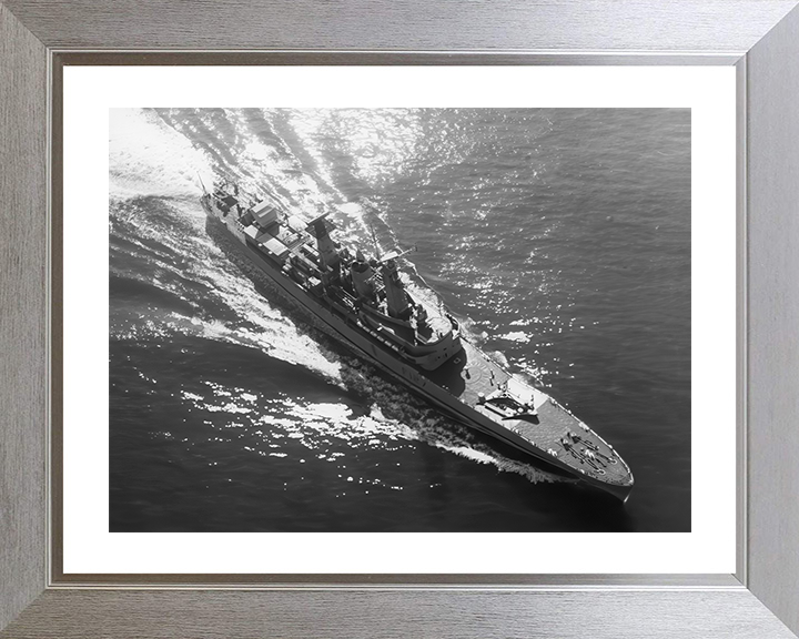 HMS Penelope (F127) Photo Print - At Sea 1973 - Royal Navy Leander Class Frigate Hampshire Prints 10 x 8 Silver Frame Yes