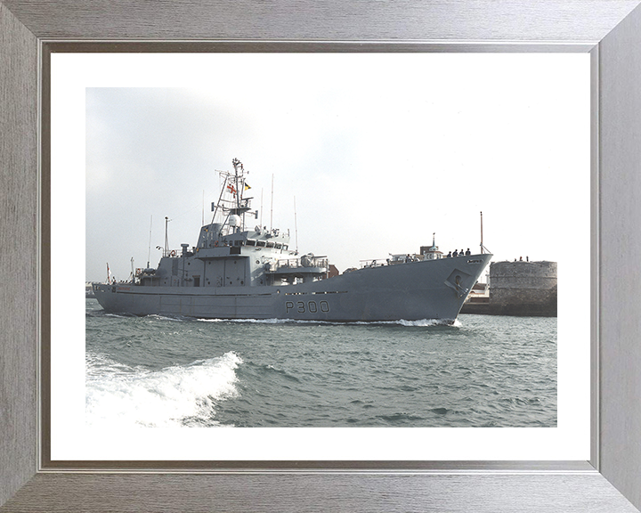 HMS Lindisfarne (P300) Photo Print - Round Tower - Royal Navy Island Class Patrol Vessel
