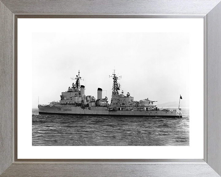 HMS Blake (C99) Photo Print - At Sea 1961 - Royal Navy Tiger Class Light Cruiser Posters, Prints, & Visual Artwork Hampshire Prints 10 x 8 Silver Frame Yes