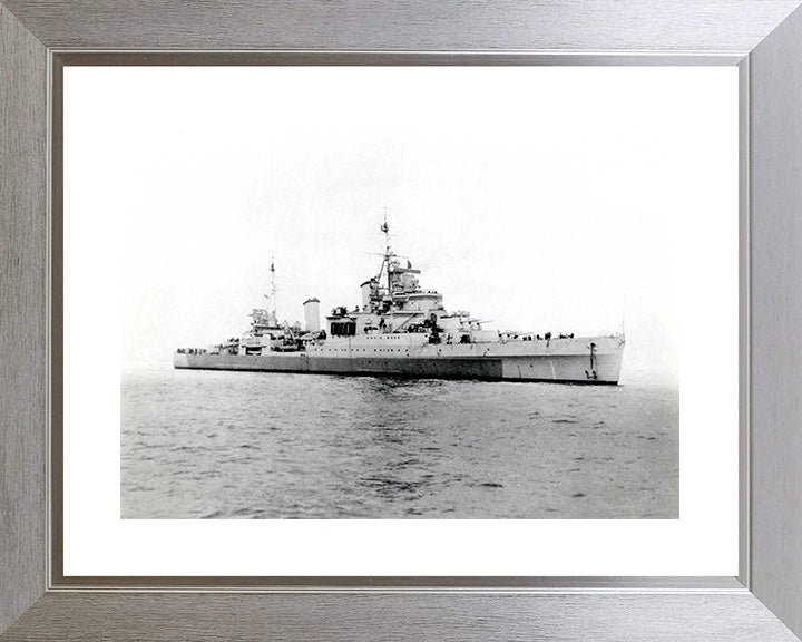 HMS Sheffield C24 Royal Navy Town class light cruiser Photo Print or Framed Print - Hampshire Prints