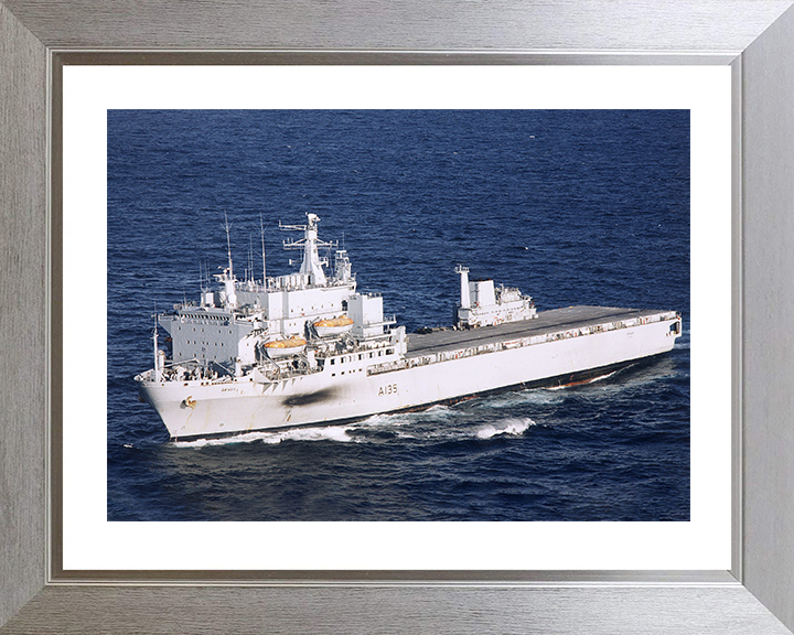 RFA Argus (A135) Photo Print - Underway 2009 - Royal Fleet Auxiliary Casualty Class Ship Posters, Prints, & Visual Artwork Hampshire Prints 10 x 8 Silver Frame Yes