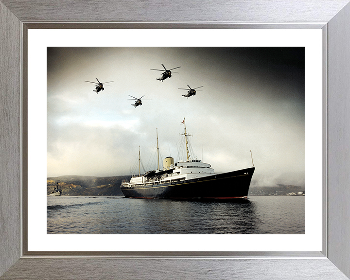 HMY Britannia Photo Print - Faslane Flyover - Royal Navy - Royal Yacht