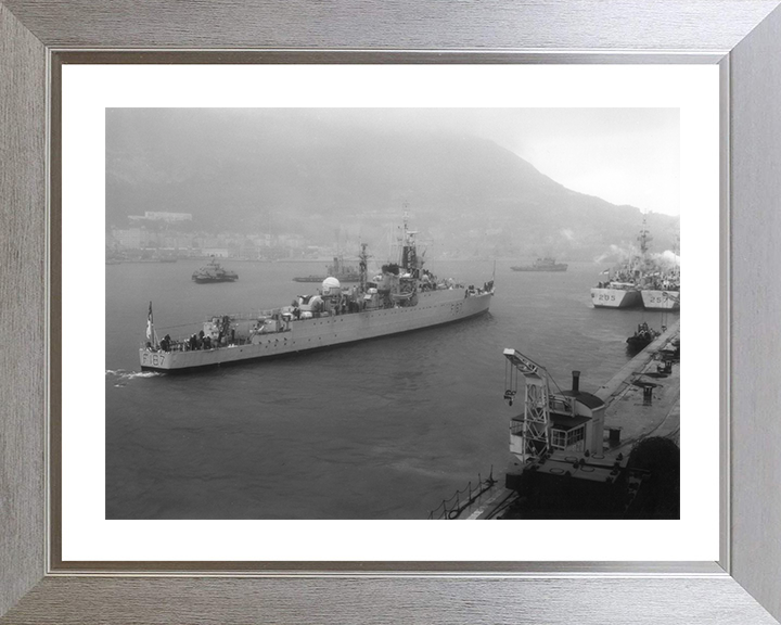 HMS Whirlwind (F187) Photo Print - Entering Gibraltar - Royal Navy W Class Destroyer