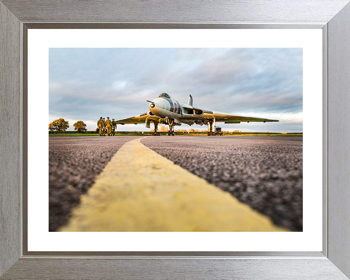 RAF Avro Vulcan At RAF Halton 2017 Photo Print - Royal Air Force Aircraft Posters, Prints, & Visual Artwork Hampshire Prints 10 x 8 Silver Frame Yes