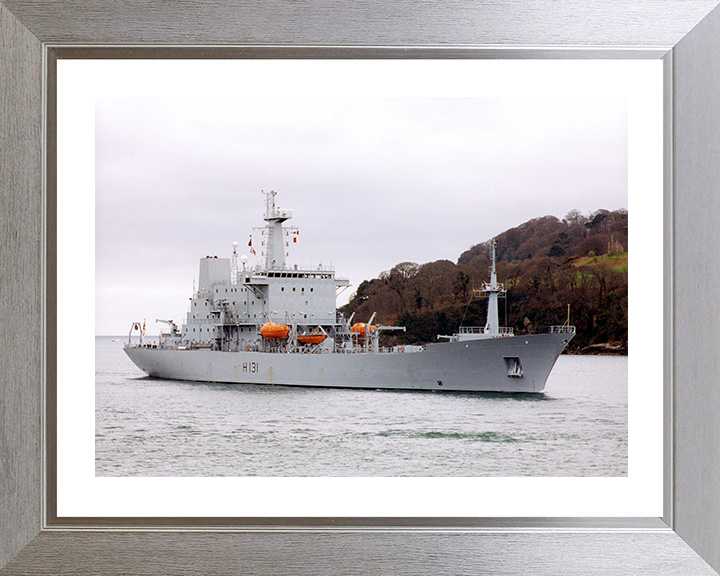 HMS Scott (H131) Photo Print - Plymouth Sound - Royal Navy Ocean Survey Vessel