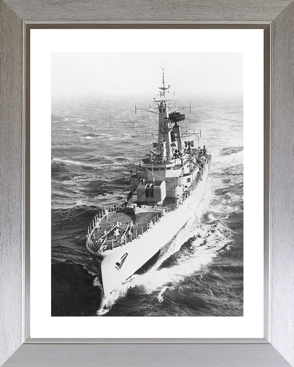 HMS Diomede (F16) Royal Navy Leander Class Frigate High Port Bow View Photo Print Wall Art Decor Posters, Prints, & Visual Artwork Hampshire Prints
