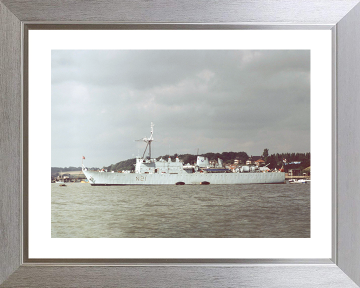 HMS Abdiel (N21) Royal Navy Abdiel Class Minelayer Photo Print Warship Wall Art Posters, Prints, & Visual Artwork Hampshire Prints 10 x 8 Silver Frame Yes