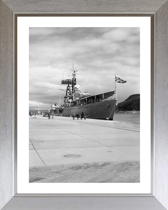 HMS Crossbow (D96) Photo Print - Trondheim 1961 - Royal Navy Weapon Class Destroyer Hampshire Prints 10 x 8 Silver Frame Yes