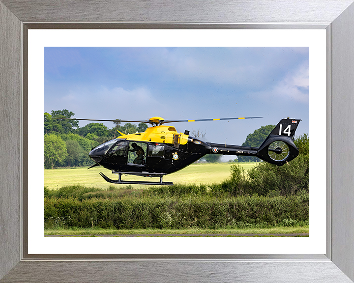 RAF Juno HT1 Helicopter Photo Print - Royal Air Force Aircraft Hampshire Prints 10 x 8 Silver Frame Yes