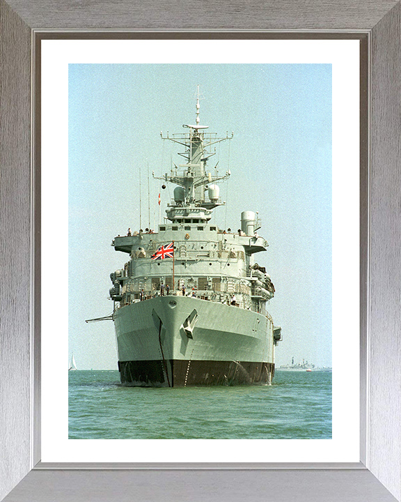 HMS Fearless (L10) Photo Print - At Anchor 2001 - Royal Navy Fearless Class Landing Platform Dock