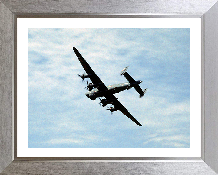 RAF Shackleton aircraft in flight Photo Print - Royal Air Force Aircraft Hampshire Prints 10 x 8 Silver Frame Yes
