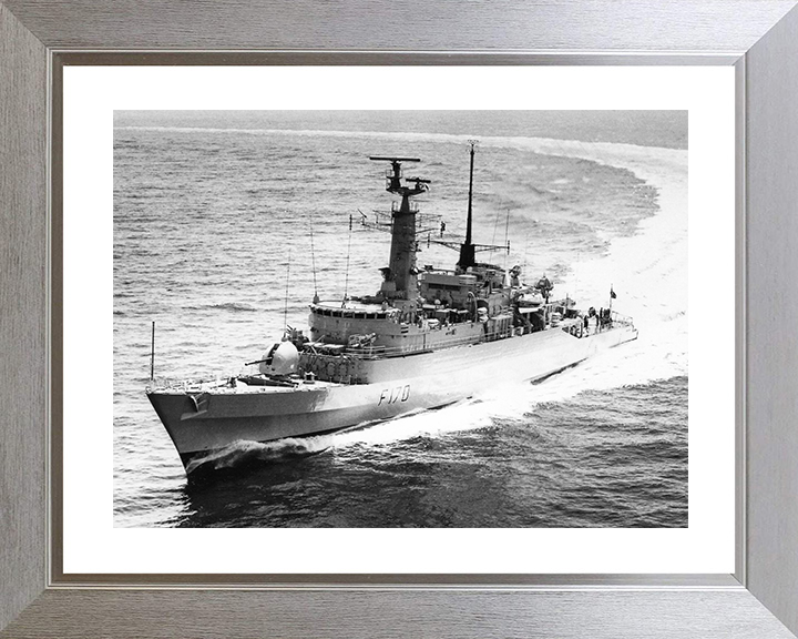 HMS Antelope (F170) Royal Navy Type 21 Frigate During Trials 1974 Photo Print Wall Art Decor Posters, Prints, & Visual Artwork Hampshire Prints 10 x 8 Silver Frame Yes