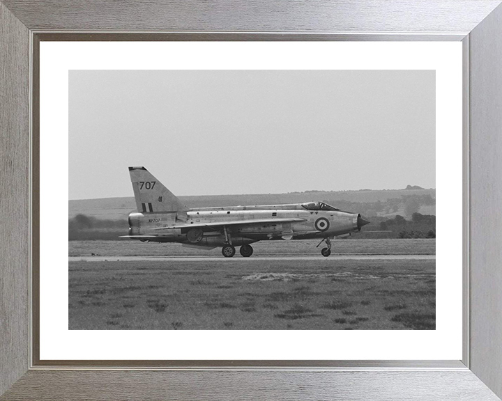 RAF English Electric Lightning Jet Take off Photo Print - Royal Air Force Aircraft Hampshire Prints 10 x 8 Silver Frame Yes