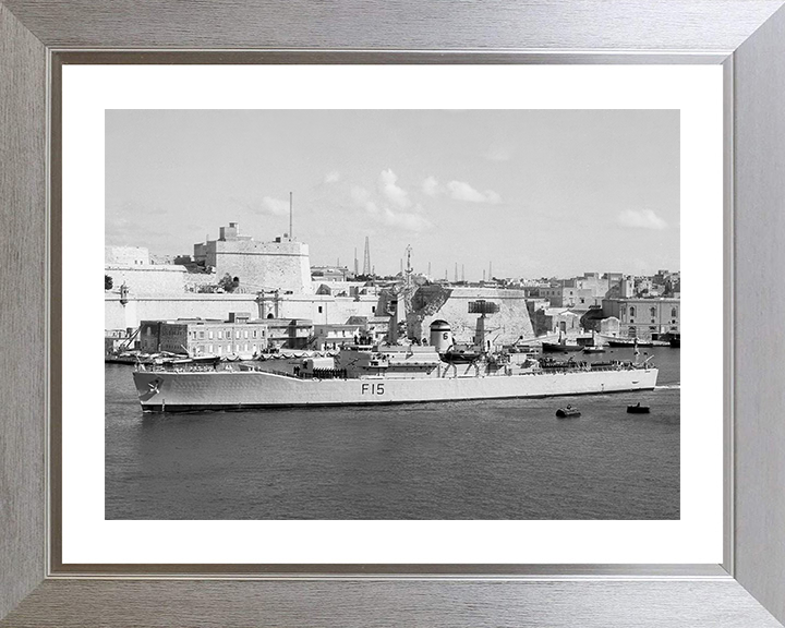 HMS Euryalus (F15) Photo Print - Malta 1964 - Royal Navy Leander Class Frigate