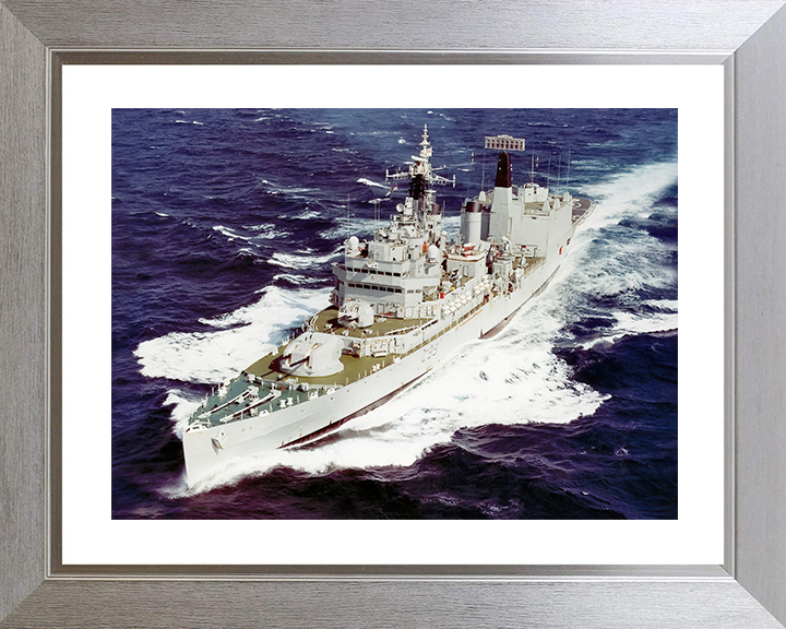 HMS Blake (C99) Royal Navy Tiger Class Light Cruiser Underway Photo Print Wall Art Decor Posters, Prints, & Visual Artwork Hampshire Prints 10 x 8 White Frame Yes