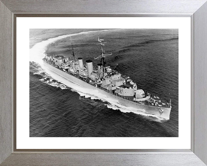 HMS Apollo (M01) Royal Navy Abdiel Class Minelayer At Sea Warship Photo Print Wall Art Decor Posters, Prints, & Visual Artwork Hampshire Prints 10 x 8 Silver Frame Yes