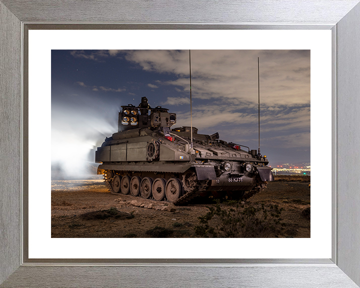 British Army Stormer combat vehicle With Starstreak Photo Print Wall Art Military Poster Posters, Prints, & Visual Artwork Hampshire Prints 10 x 8 Silver Frame Yes