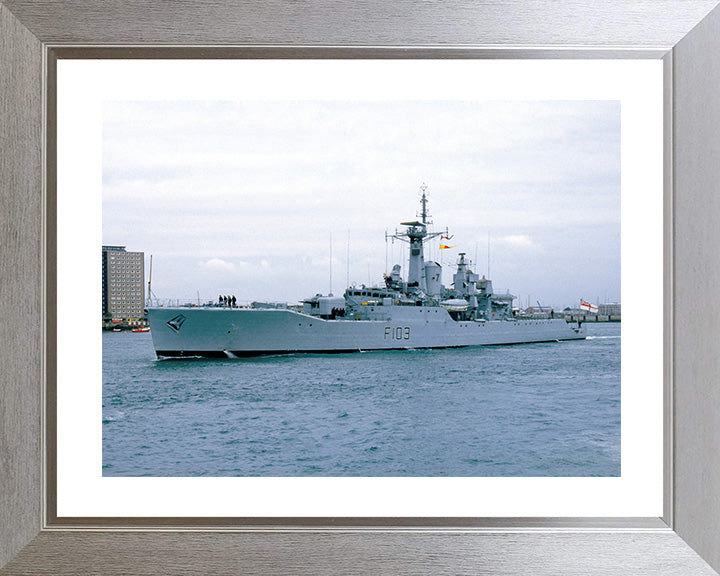 HMS Lowestoft F103 Royal Navy Rothesay class frigate Photo Print or Framed Print - Hampshire Prints