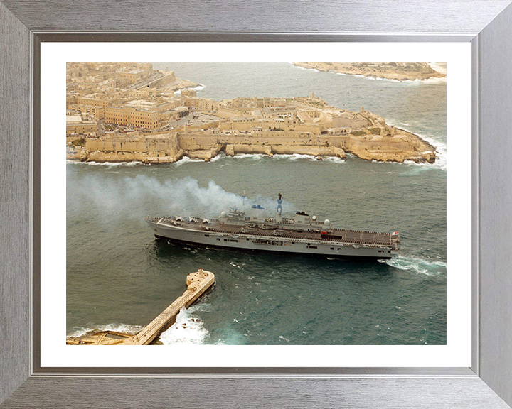 HMS Illustrious (R06) Photo Print - Malta 2000 - Royal Navy Invincible Class Aircraft Carrier