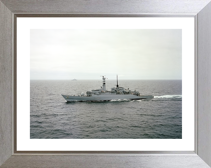 HMS Arrow (F173) Royal Navy Type 21 Frigate Port Beam View Photo Print Wall Art Decor Posters, Prints, & Visual Artwork Hampshire Prints 10 x 8 Silver Frame Yes