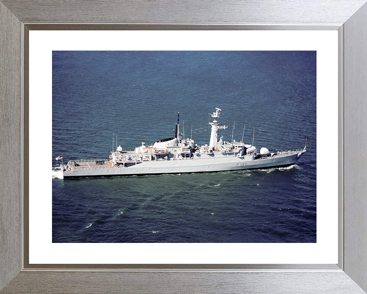 HMS Avenger (F185) Royal Navy Type 21 Frigate Underway Starboard Side View Photo Print Wall Art Decor Posters, Prints, & Visual Artwork Hampshire Prints 10 x 8 Silver Frame Yes