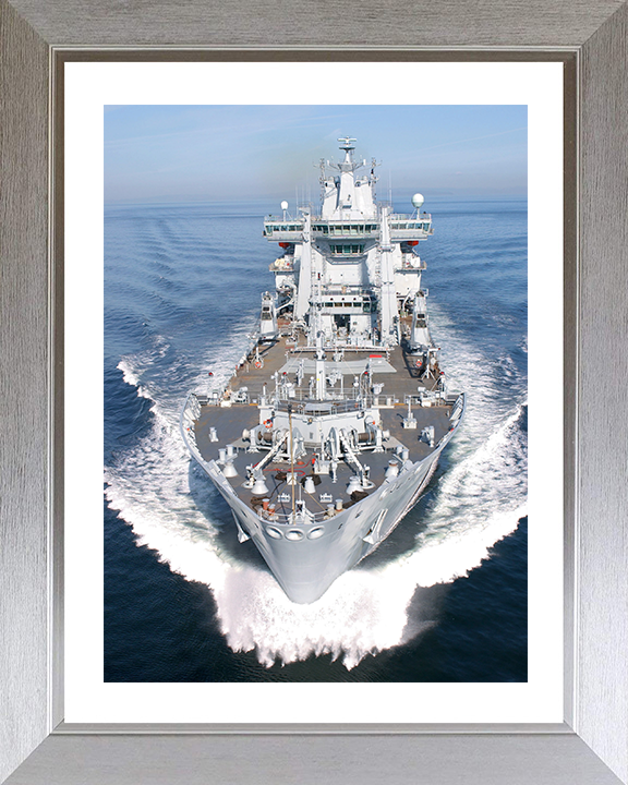 RFA Wave Ruler (A390) Photo Print - At Sea 2004 - Royal Fleet Auxiliary Wave Class Fleet Tanker Posters, Prints, & Visual Artwork Hampshire Prints 10 x 8 Silver Frame Yes